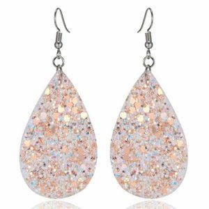 ***3/$20~Glitter Teardrop Earrings***